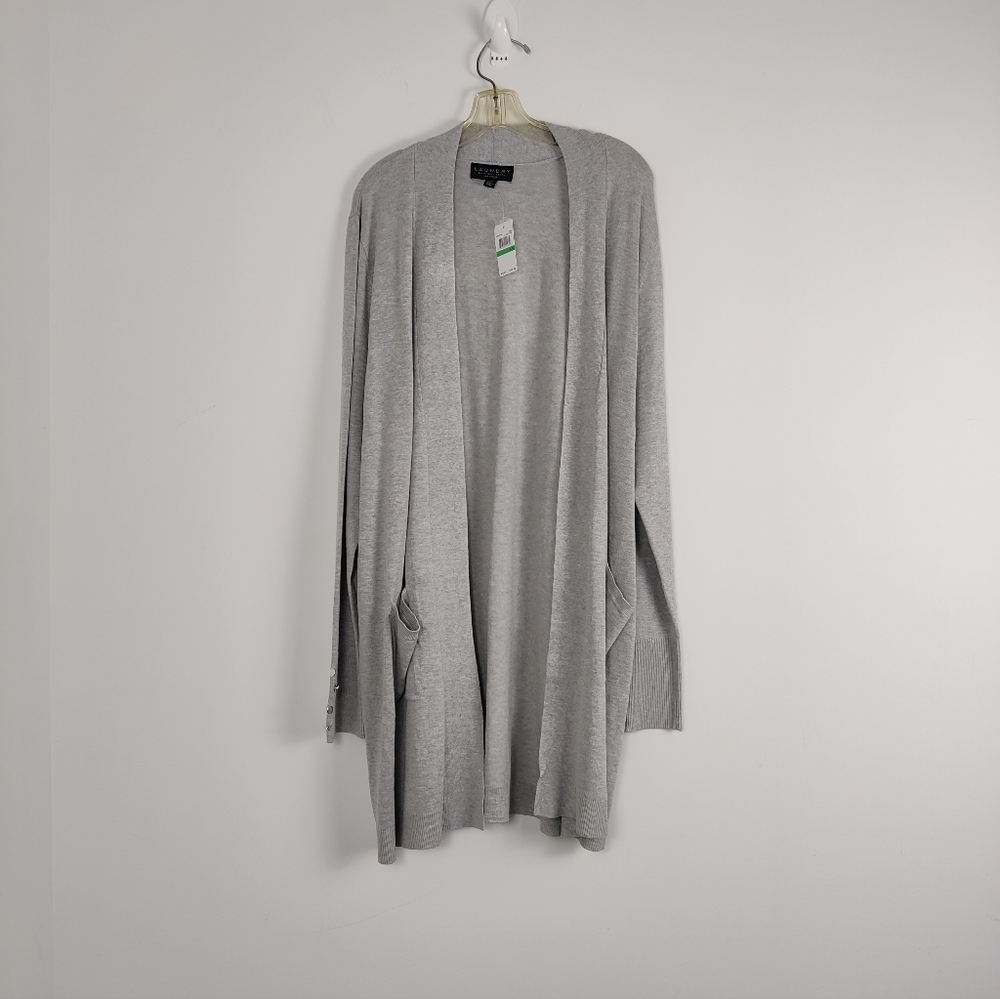 Women's Laundry by Shelli Segal Lightweight Cardigan, Size Large Open Front NEW